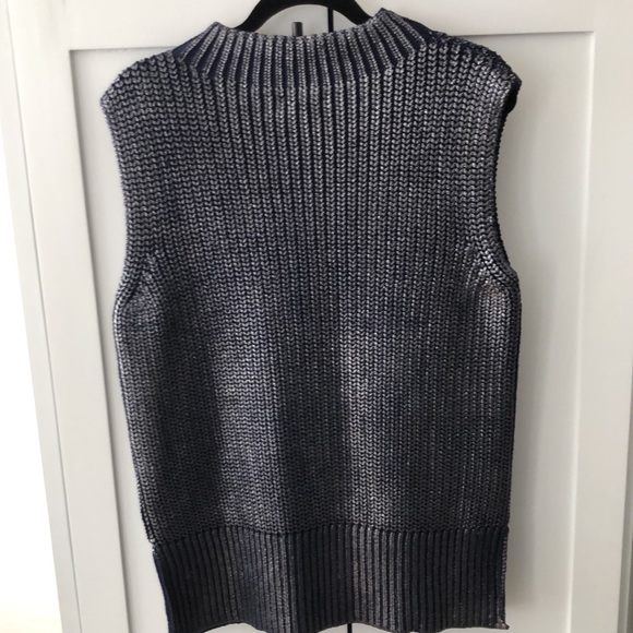 Anthro PILCRO OVERSIZED FOIL SWEATER VEST M - Picture 10 of 12